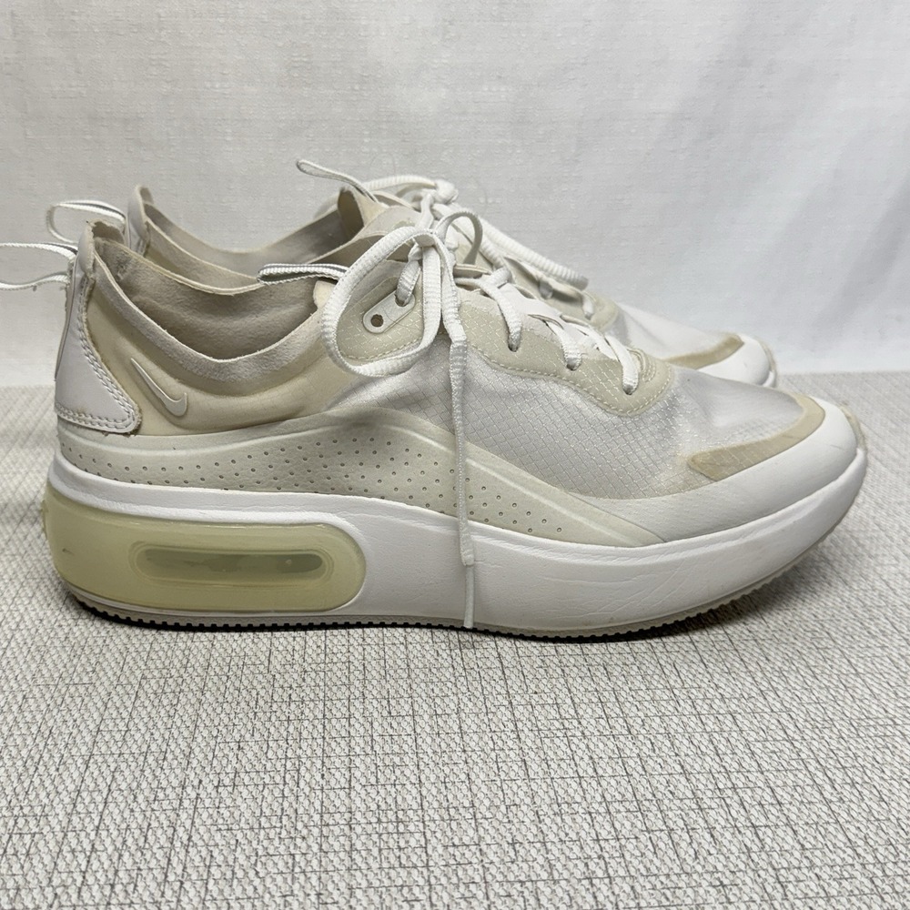 Nike Air Max Dia Womens 8.5 White AR7410-105 Platform Sneaker Minimalist Sporty - Picture 2 of 4